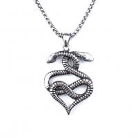 титан Свитер ожерелье, Змея, вакуумное ионное покрытие, ювелирные изделия моды & Мужский, оригинальный цвет длина:Приблизительно 23.6 , продается PC