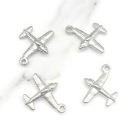 Stainless Steel Pendants, 304 Stainless Steel, Airplane, polished, DIY, original color 