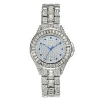 Women Wrist Watch, Zinc Alloy, with Glass, Chinese movement, Round, plated, waterproofless & for woman & with rhinestone 