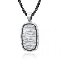 Stainless Steel Pendants, 316L Stainless Steel, Geometrical Pattern, polished, DIY & for man 