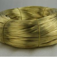 Brass Wire, gold color plated, original color, 0.6mm m 
