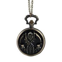 Watch Necklace, Zinc Alloy, with Glass, antique brass color plated, waterproofless & Unisex & epoxy gel Approx 16.92 Inch 
