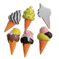 Mobile Phone DIY Decoration, Resin, Ice Cream, hand drawing multi-colored 