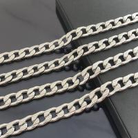 Stainless Steel Curb Chain, 304 Stainless Steel, DIY original color 