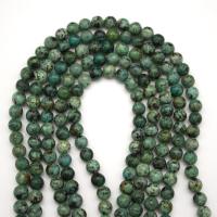 Naturelles perles Turquoise africaines, Rond, poli, DIY & normes différentes pour le choix Environ 15.16 pouce, Vendu par brin