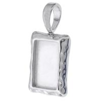 Stainless Steel Pendant Setting, 316 Stainless Steel, DIY, original color Approx 6mm 