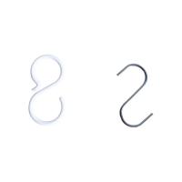 Plastic S-shape Hook, with 304 Stainless Steel Approx 