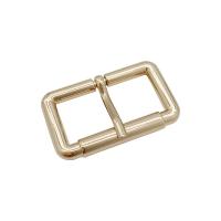Zinc Alloy Pin Buckle, Rectangle, gold color plated, DIY & hollow 