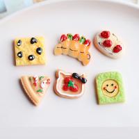 Mobile Phone DIY Decoration, Resin, Cartoon, hand drawing multi-colored, 25mm 
