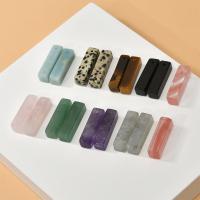 Pendentifs pierres gemmes mixtes , pierre gemme, rectangle, DIY & différents matériaux pour le choix, plus de couleurs à choisir Vendu par PC
