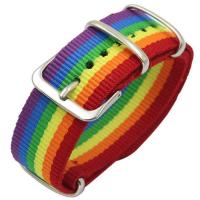 Cloth Bracelet, Unisex & adjustable, rainbow colors Approx 7-9.4 Inch 