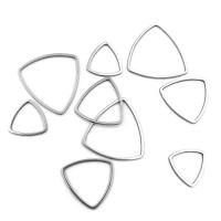 Нержавеющая сталь Связывание кольцо, Нержавеющая сталь 304, Треугольник, DIY & разный размер для выбора, оригинальный цвет, 100ПК/сумка, продается сумка