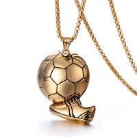Zinc Alloy Necklace, Football, fashion jewelry & for man Approx 23.62 Inch 