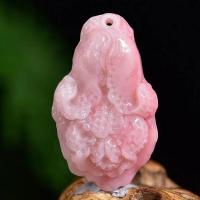 Opal Pendants, Pink Opal, Cabbage, Carved, for woman, pink 