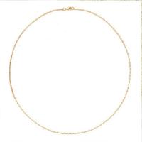 Brass Chain Necklace, 14K gold plated & for woman 
