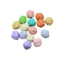 Perles acryliques dépolies, Acrylique, DIY, couleurs mélangées Environ Vendu par sac