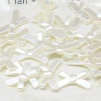 Acrylic Jewelry Beads, Bowknot, DIY, white Approx 