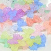 Матовые акриловые бусины, Акрил, Бантик, DIY & глазированный, разноцветный продается сумка