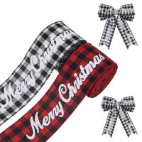Christmas Ribbons, Polyester, Christmas Design & DIY 63mm 