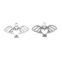 Zinc Alloy Animal Pendants, Owl, plated, Unisex & hollow Approx 