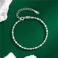 Bracelet Sterling Silver Chain, Argent sterling 925, Placage de couleur argentée, bijoux de mode & pour femme, argent, 120mm, Vendu par PC