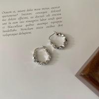 Männer Sterling Silber Hoop Ohrringe, 925er Sterling Silber, poliert, Modeschmuck & für Frau, originale Farbe, 20.5x18mm, verkauft von Paar