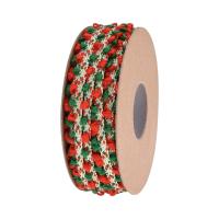 Christmas Ribbons, Polyester, Christmas Design & DIY, mixed colors, 10mm 