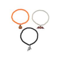Polymer Clay Bracelet Set, with Zinc Alloy, plated, three pieces & Halloween Jewelry Gift & for woman & enamel, 50mm 