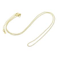 Brass Chain Necklace, gold color plated, Unisex Approx 19.5 Inch 