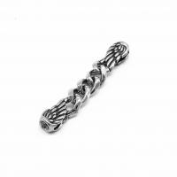 Stainless Steel Curb Chain, 316 Stainless Steel, Feather, polished, DIY & blacken, original color mm 