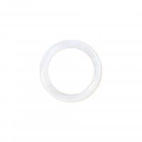 Freshwater Shell Finger Ring, Donut, Carved, Unisex, white, 2.5mm, Inner Approx 17mm 