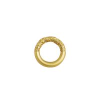 Латунь Ювелирные кольца, Круглая, вакуумное покрытие, DIY & разный размер для выбора, Золотой, продается PC