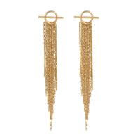 Fashion Fringe Earrings, Zinc Alloy, with Iron, plated, fashion jewelry & for woman 