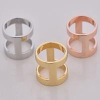 Scarf Buckle, Brass, Column, plated, for woman & hollow, Random Color, 15mm 