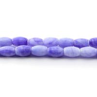Purple Chalcedony Bead, barrel, polished, dyed & DIY, purple Approx 