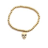 acier inoxydable 316L bracelet, crane, Placage de couleur d'or, Halloween Design & unisexe, doré cm, Vendu par PC
