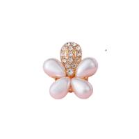 Mobile Phone DIY Decoration, Zinc Alloy, with Plastic Pearl, plated & enamel & with rhinestone 