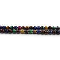 Tiger Eye Beads, Round, polished, DIY multi-colored Approx 38 cm 