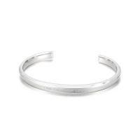 Stainless Steel Cuff Bangle, 304 Stainless Steel, rack plating, for woman 5mm, Inner Approx 61mm 