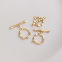 Brass Toggle Clasp, real gold plated, DIY golden 