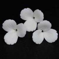 porcelaine Accessoires cheveux DIY de, fleur, normes différentes pour le choix, blanc, Vendu par sac