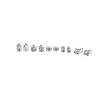 Sterling Silber Spacer Perlen, 99%, poliert, verschiedene Stile für Wahl, originale Farbe, verkauft von PC