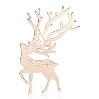 Zinc Alloy Jewelry Brooch, Deer, plated, for woman 