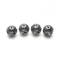 Sterling Silver Hollow Beads, 925 Sterling Silver, polished original color 
