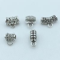 Zinc Alloy Bail Beads, silver color plated, DIY silver color 