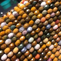 Natural Ocean Agate Beads, Abacus, DIY & faceted, mixed colors Approx 38 cm 