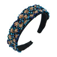 Hair Bands, Velveteen, with Seedbead, Baroque style & for woman & with rhinestone 