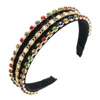 Hair Bands, Velveteen, with Zinc Alloy, Baroque style & for woman & with rhinestone 