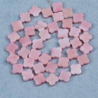 Natural Pink Shell Beads, Four Leaf Clover, DIY, pink, 10mm Approx 38 cm 