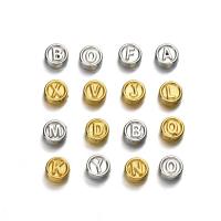 Acrylic Jewelry Beads, plated, letters are from A to Z & DIY & mixed Approx 